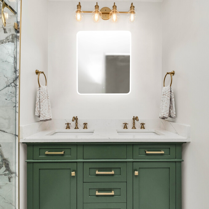 Зеркало для ванной комнаты Devit Acqua 5255670 (50x70 см, с LED-подсветкой), Доступные размеры: 50 x 70, фото 2