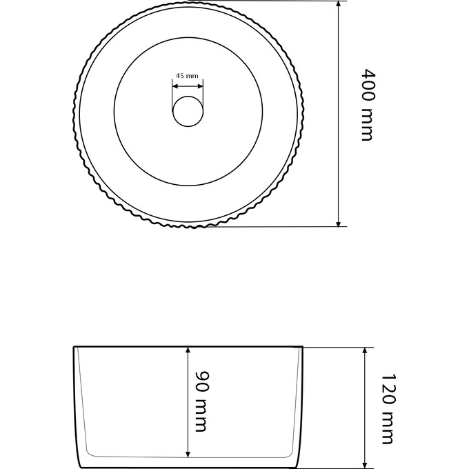 Умивальник VBI Brindisi Stain Matt VBI-014101 (40x40 см, мармур матовий, чаша), фото , изображение 5