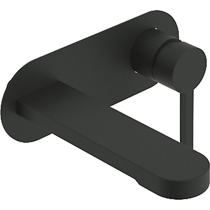 Змішувач прихованого монтажу для умивальника Devit Laguna Black Matt 8411X110B (чорний матовий, внутрішня частина в комплекті), Колір виробника: чорний матовий, фото 