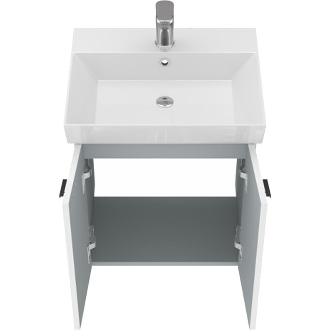 Тумба с раковиной Devit Flow White Matt 484050W (50 см, белая матовая, подвесная), Доступные размеры: 50, Цвет производителя: белый матовый, фото 10