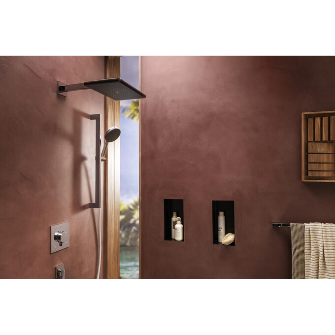 Внешняя часть смесителя скрытого монтажа с термостатом для ванны Hansgrohe Ecostat Comfort E Chrome 33711000 (хром), Цвет производителя: хром, фото 10