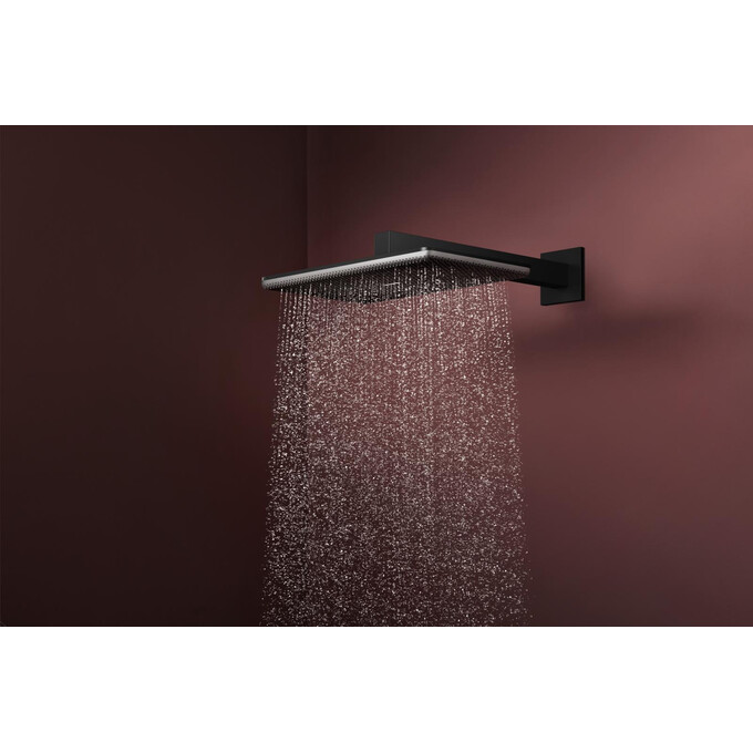 Верхний душ Hansgrohe Raindance Alive Q 1jet Matt Black 24530670 (черный матовый), Цвет производителя: черный матовый, фото 2