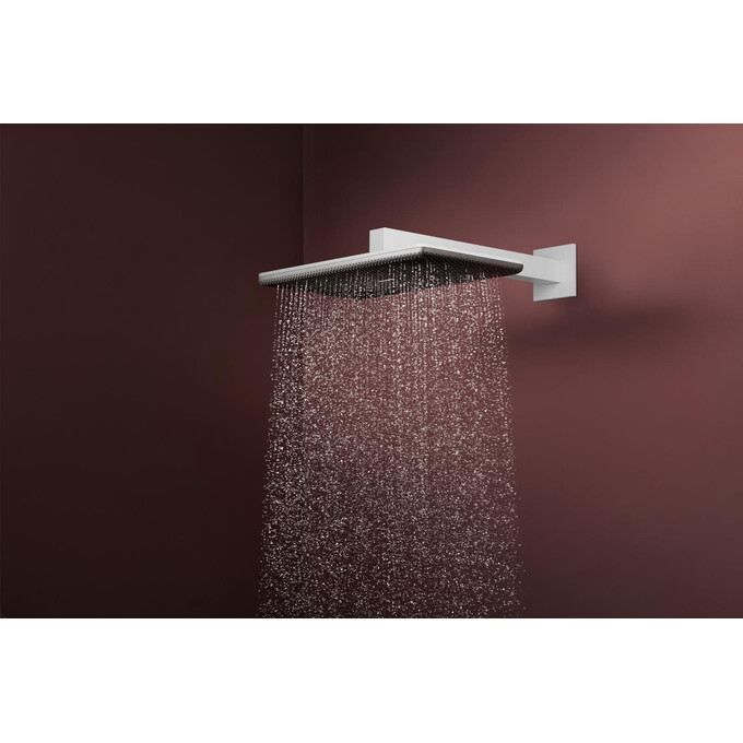 Верхний душ Hansgrohe Raindance Alive Q 1jet Matt White 24530700 (белый матовый), Цвет производителя: белый матовый, фото 2