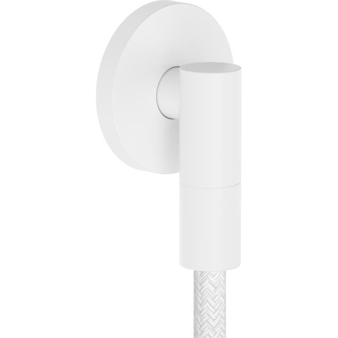 Подключение для душевого шланга Hansgrohe Fixfit FIine S Matt White 28882700 (белое матовое), Цвет производителя: белый матовый, фото 