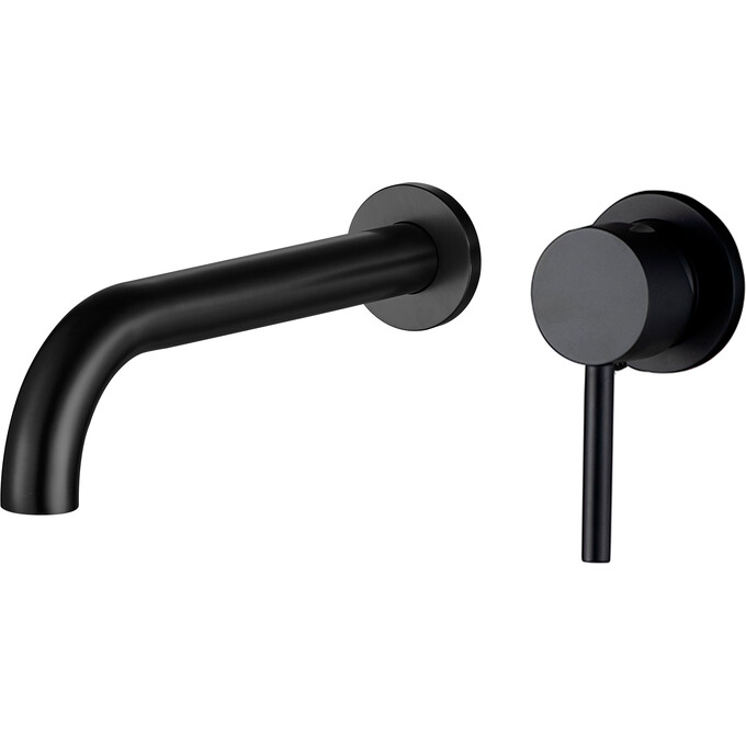 Змішувач прихованого монтажу для умивальника Milano Long Black VBI-050103BL (чорний, внутрішня частина в комплекті), Колір виробника: чорний, фото 