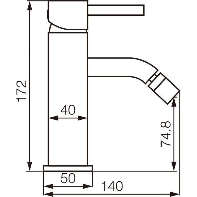 Смеситель для биде VBI Milano Black VBI-050104BL (черный), Цвет производителя: черный, фото 2