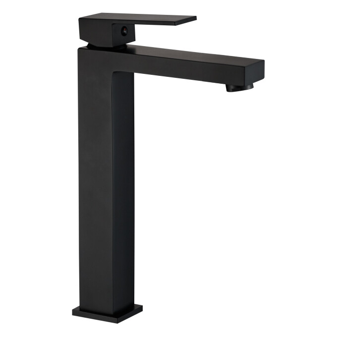Змішувач для умивальника VBI Loreno Black VBI-050201BL (чорний, високий), Колір виробника: чорний, фото 