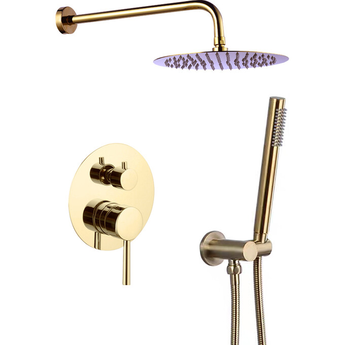 Душевая система VBI Milano Gold VBI-050109GL (золото, скрытого монтажа), Цвет производителя: золото, фото 