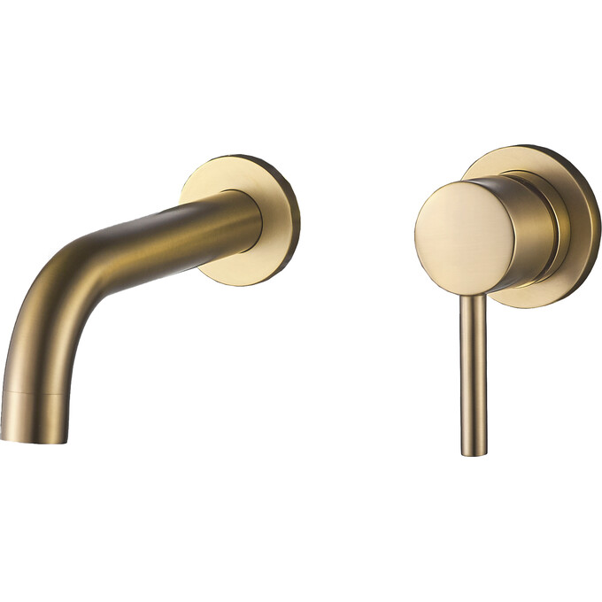 Змішувач прихованого монтажу для умивальника VBI Milano Brushed Gold VBI-050102BG (брашоване золото, внутрішня частина в комплекті), Колір виробника: золото брошене (матове), фото 