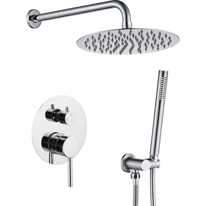 Душевая система VBI Milano Chrome VBI-050109CH (хром, скрытого монтажа), Цвет производителя: хром, фото 