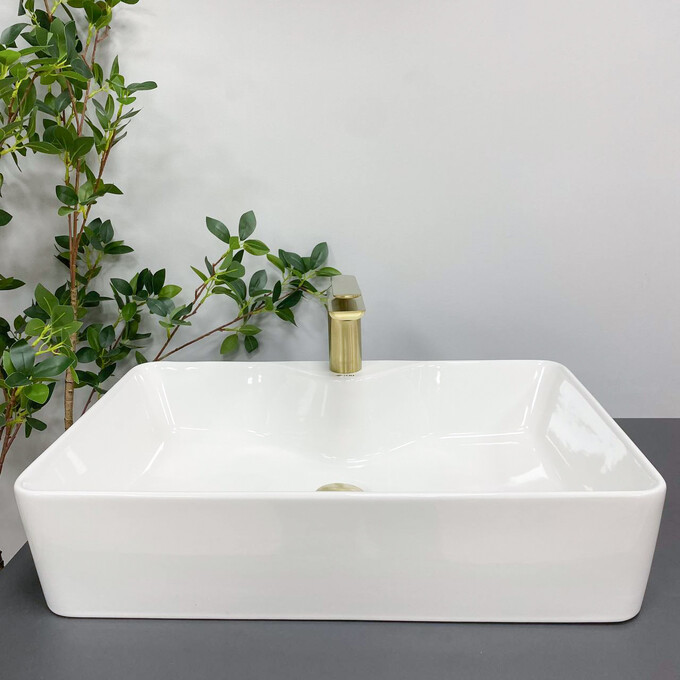 Умивальник VBI Forli XL White VBI-011104 (60x40 см, білий глянсовий), Доступні розміри: 60 x 40, фото , изображение 2