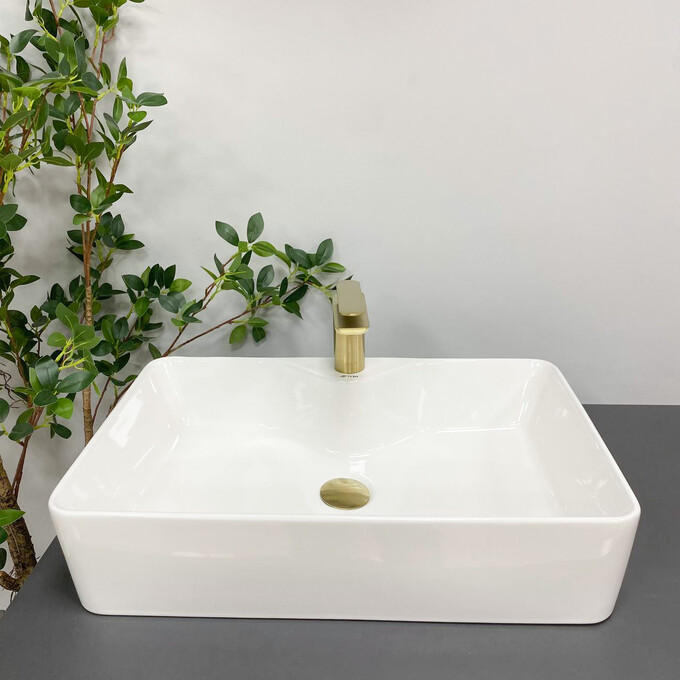 Умивальник VBI Forli XL White VBI-011104 (60x40 см, білий глянсовий), Доступні розміри: 60 x 40, фото , изображение 3