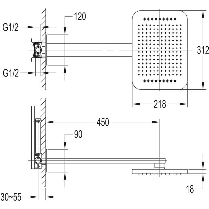 Душевая система Imprese Smart Click ZMK101901206 (скрытого монтажа), фото 4