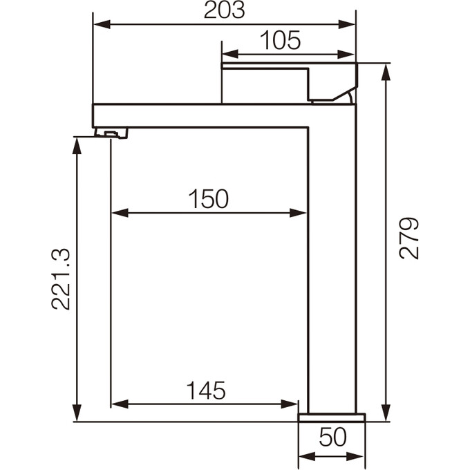 Змішувач для умивальника VBI Loreno Gold VBI-050201GL (золото, високий), Колір виробника: золото, фото , изображение 3