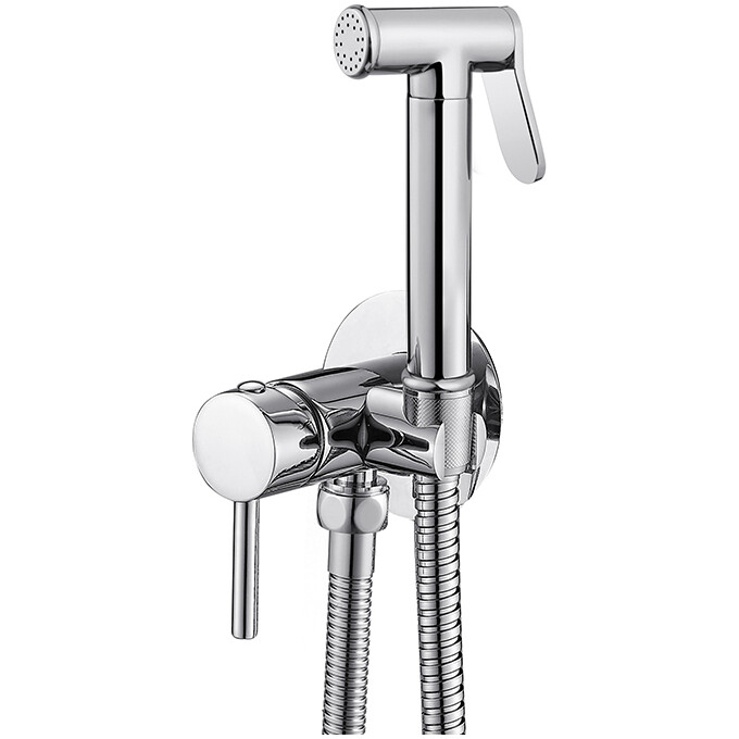 Гігієнічний душ із змішувачем VBI Milano Chrome VBI-050105CH (хром, прихованого монтажу), Колір виробника: хром, фото 