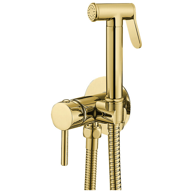 Гигиенический душ со смесителем VBI Milano Gold VBI-050105GL (золото, скрытого монтажа), Цвет производителя: золото, фото 