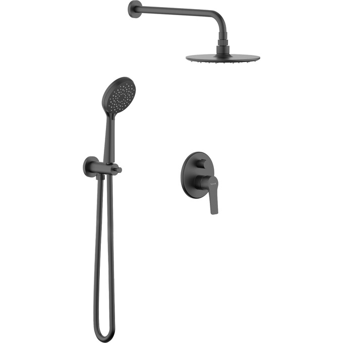 Душевая система Imprese Kucera t03003410SRС (черная матовая, скрытого монтажа), Цвет производителя: черный матовый, фото 