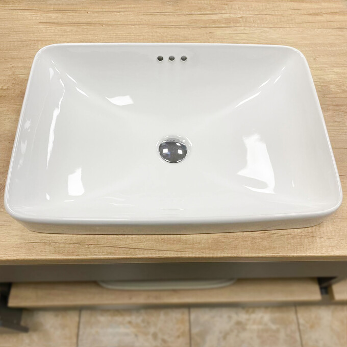 Умивальник VBI Bitetto White VBI-018016 (58x42 см, білий глянсовий), фото , изображение 2