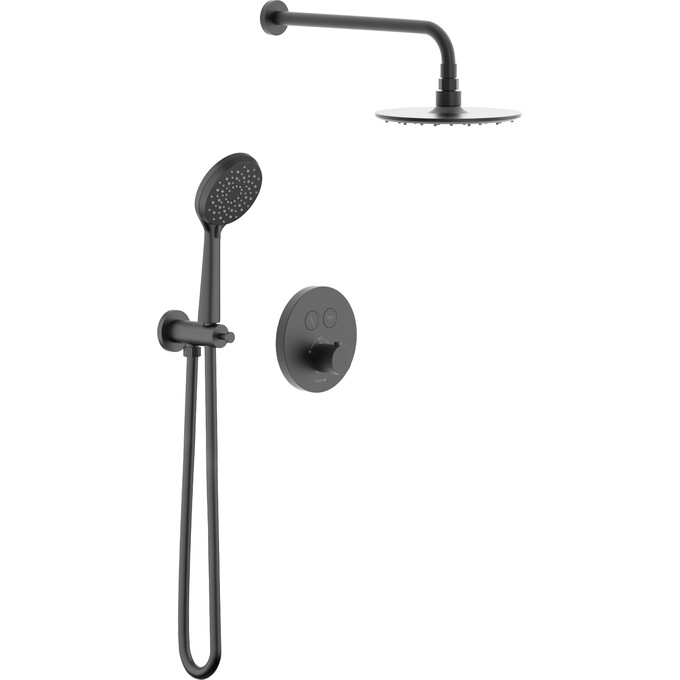 Душевая система с термостатом Imprese Kucera Click t04803410SAC (черная матовая, скрытого монтажа), Цвет производителя: черный матовый, фото 