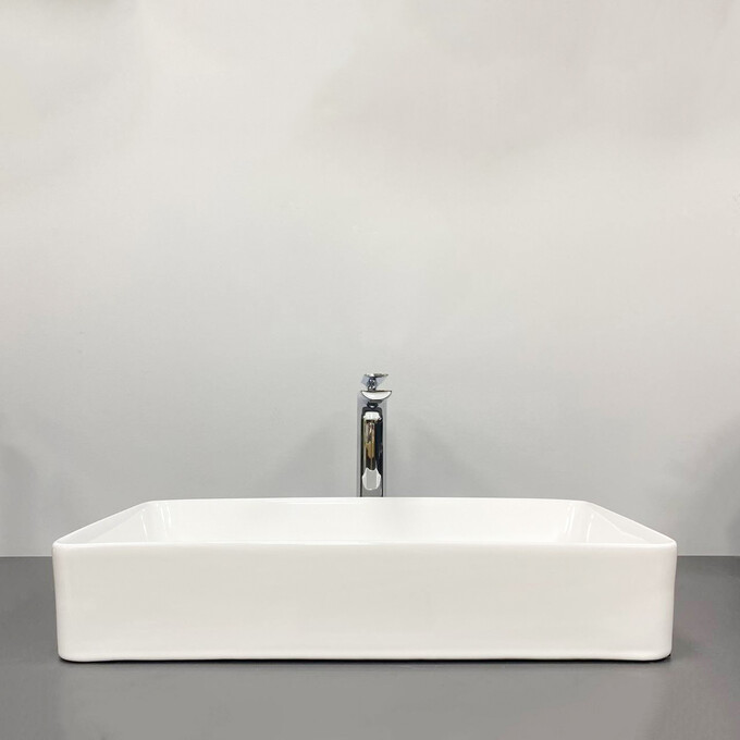 Умивальник VBI Velletri M White VBI-015901 (61x33 см, білий глянсовий), Доступні розміри: 61 x 33, Колір виробника: білий глянець, фото , изображение 4