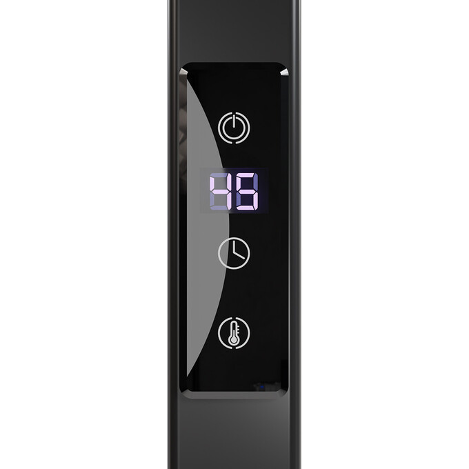 Электрический полотенцесушитель Devit Style Black Matt ST5001000EBS (500x1000, черный матовый, правый, сенсорный, с таймером), фото 3