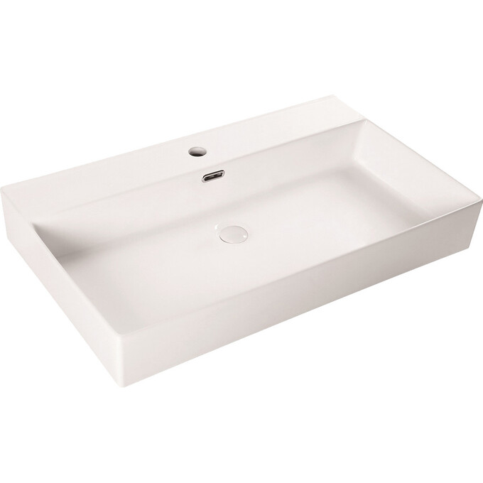 Умывальник Devit Linea 1810070 (70x47 см), Доступные размеры: 70 x 47, Цвет производителя: белый глянец, фото 