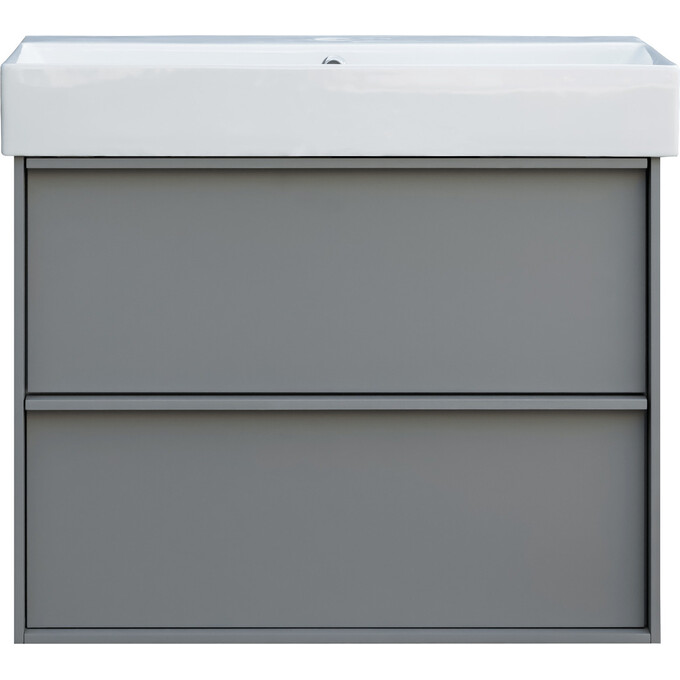 Тумба з раковиною Devit Quadra Grey Matt 083070G (70 см, сіра матова, підвісна), Доступні розміри: 70, Колір виробника: сірий матовий, фото , изображение 2