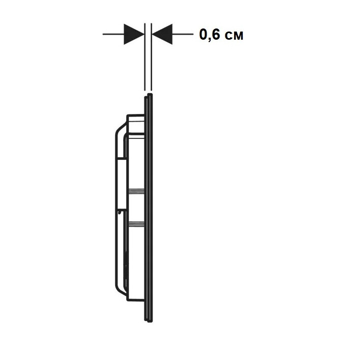 Кнопка смыва Geberit Sigma40 Square 115.629.JK.1 (латунь глянцевая), Цвет производителя: лава глянцевая, фото 3