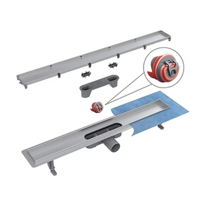 Душевой трап Devit Universal UN70220 (70 см, хром), Цвет производителя: хром, Доступные размеры: 70, фото 11