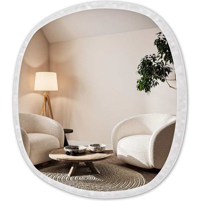 Зеркало для ванной комнаты Devit Ovale 4408080 (80x80 см, с LED-подсветкой и антизапотеванием), Доступные размеры: 80 x 80, фото 