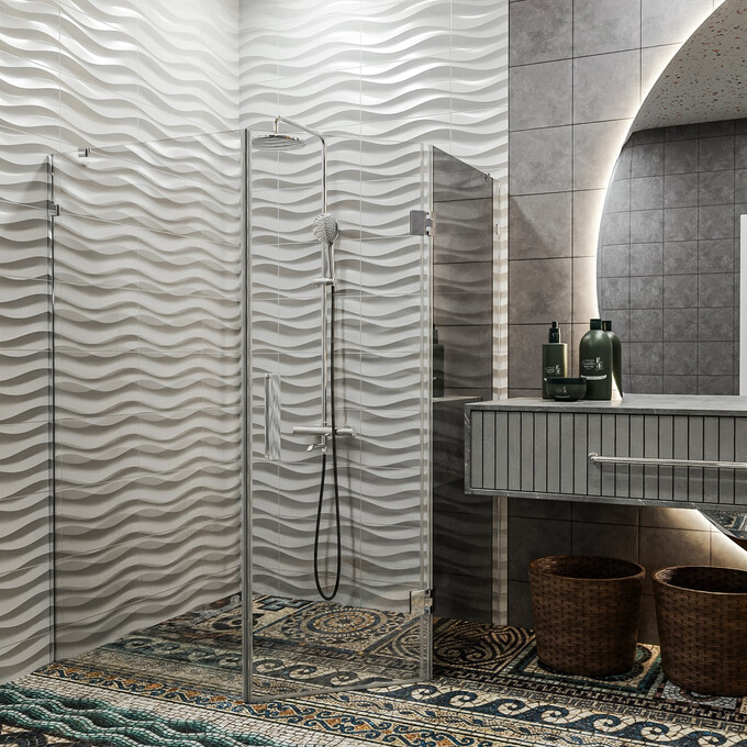 Душевая кабина Devit Art 3.0 SE0140 (90х90 см, стекло прозрачное, профиль хром), Доступные размеры: 90 x 90, Цвет производителя: хром, фото 4