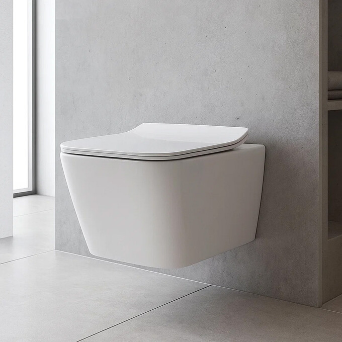 Безободковый подвесной унитаз Devit Linea 3040120 (с сиденьем), фото 3