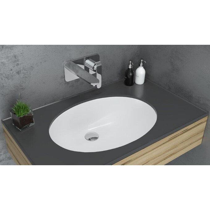 Умивальник Devit Ovale 1610136 (54x40 см, під стільницю), фото , изображение 2