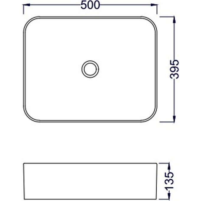 Умывальник Devit Quadra 1711050 (50x39 см, чаша), фото 2