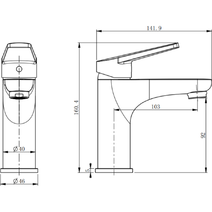 Смеситель для умывальника Devit Style Chrome 17011120, фото 4