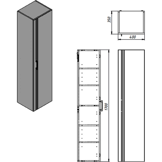 Пенал у ванну Devit Urbanis Beige 454170BE (40 см, бежевий, підвісний), Доступні розміри: 40, Колір виробника: бежевий, фото , изображение 4