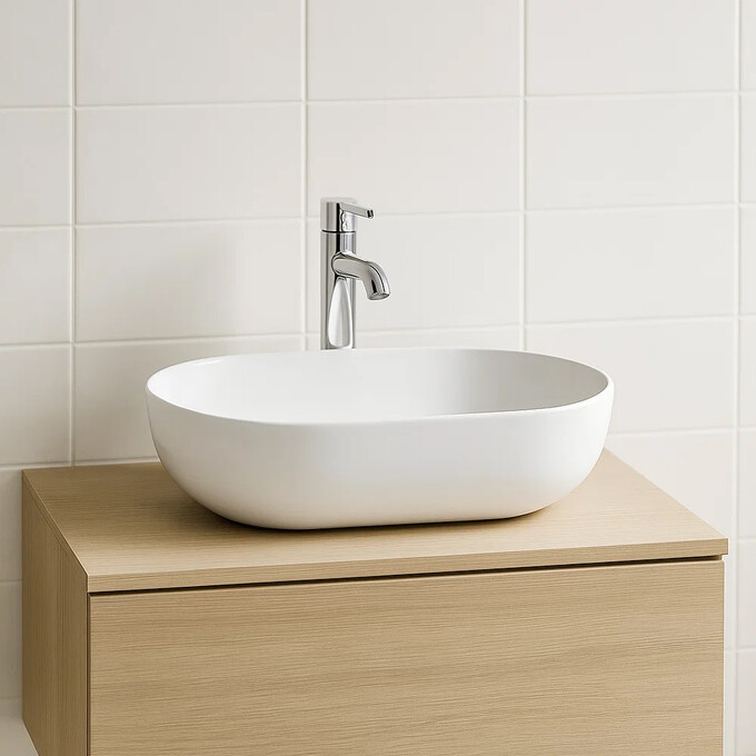 Умивальник Devit Laguna 1011110 (60x40 см, чаша, з донним клапаном), фото , изображение 3