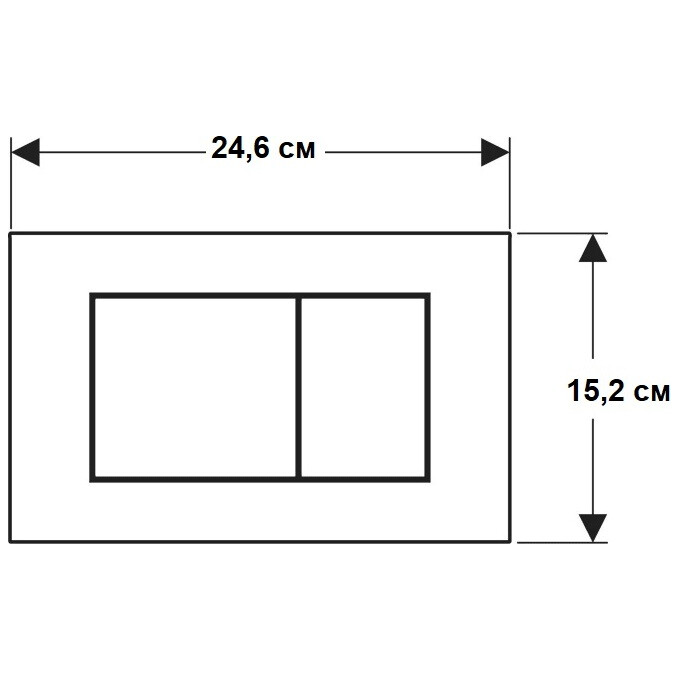 Кнопка смыва Geberit Sigma40 Square 115.629.JK.1 (латунь глянцевая), Цвет производителя: лава глянцевая, фото 2