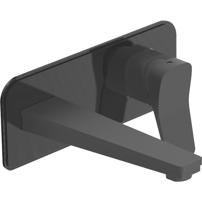 Смеситель скрытого монтажа для умывальника Devit Up Black Matt 8101X120B (черный матовый, внутренняя часть в комплекте), фото 