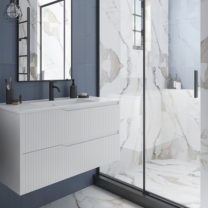 Тумба с раковиной Devit Style White Matt 442080W (80 см, белая матовая, подвесная), Доступные размеры: 80, Цвет производителя: белый матовый, фото 3