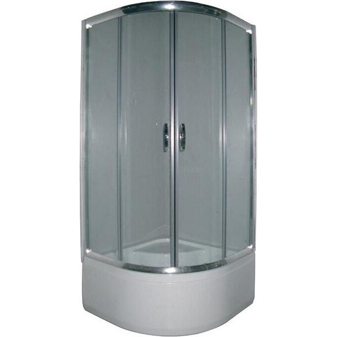 Душова кабіна з піддоном Devit Nymfa FEN311PDEV (90x90 см, скло матове, профіль хром), Доступні розміри: 90 x 90, Колір виробника: матове скло, обробка хром, фото 