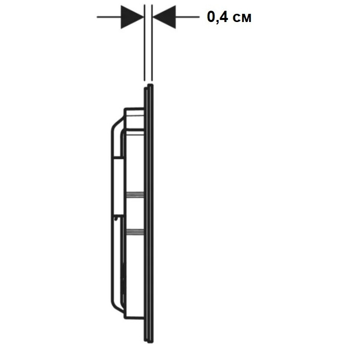 Кнопка змиву Geberit Sigma40 Round 115.628.JT.1 (біла матова), Колір виробника: білий матовий, фото , изображение 3