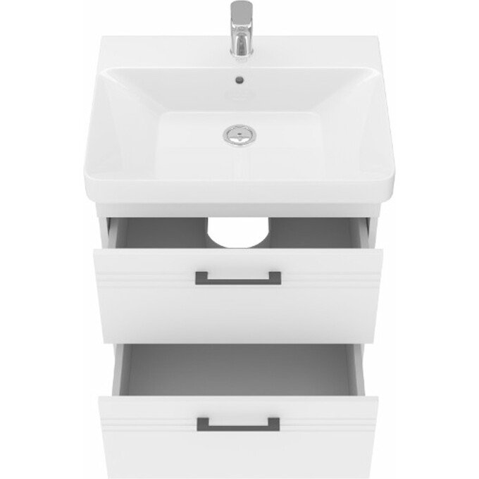 Тумба с раковиной Devit Urbanis White Matt 454060W (60 см, белая матовая, подвесная), Доступные размеры: 60, Цвет производителя: белый матовый, фото 7