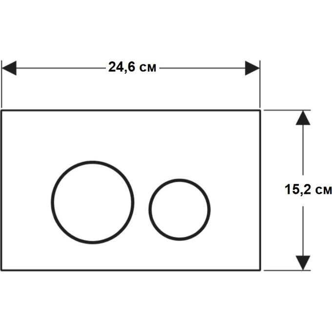 Кнопка змиву Geberit Sigma40 Round 115.628.JT.1 (біла матова), Колір виробника: білий матовий, фото , изображение 2