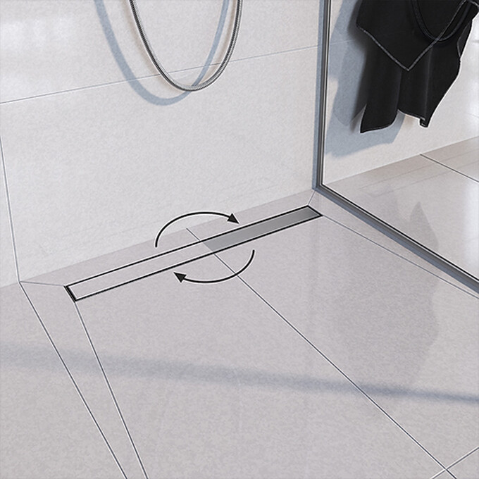 Душевой трап Devit Universal UN70220 (70 см, хром), Цвет производителя: хром, Доступные размеры: 70, фото 4