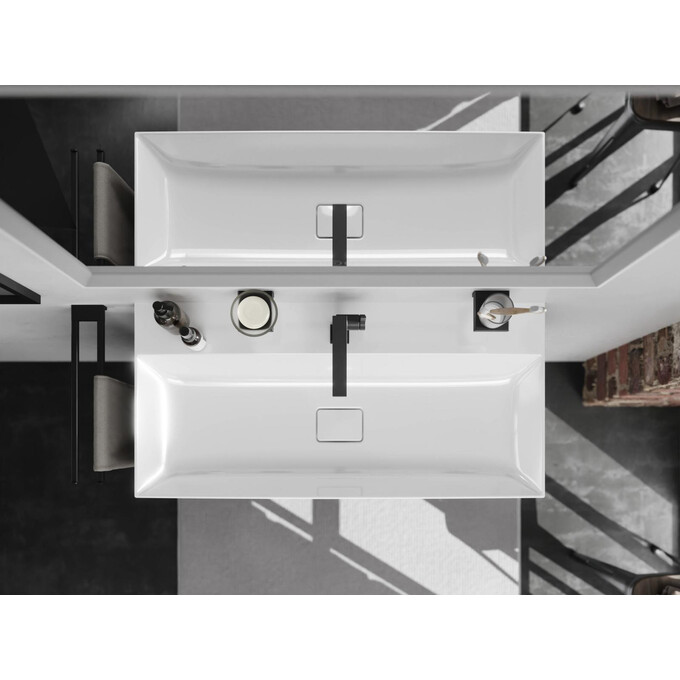 Зеркало для ванной комнаты Hansgrohe Xarita E 54986700 (100x70 см, с LED-подсветкой, антизапотеванием и диммером), фото 6