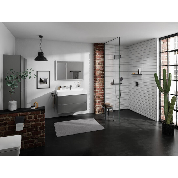 Зеркало для ванной комнаты Hansgrohe Xarita E 54986700 (100x70 см, с LED-подсветкой, антизапотеванием и диммером), фото 4