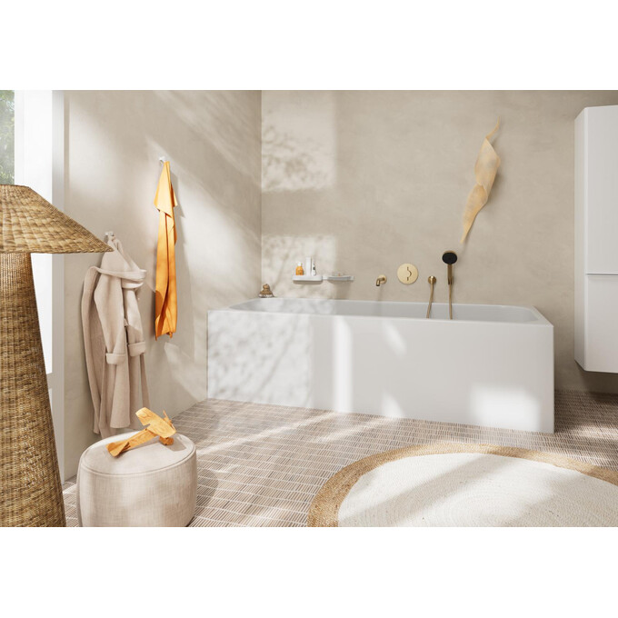 Излив для ванны Hansgrohe Tecturis S Brushed Bronze 73411140 (брашированная бронза, 21 см, скрытого монтажа), Цвет производителя: брашированная бронза, фото 2