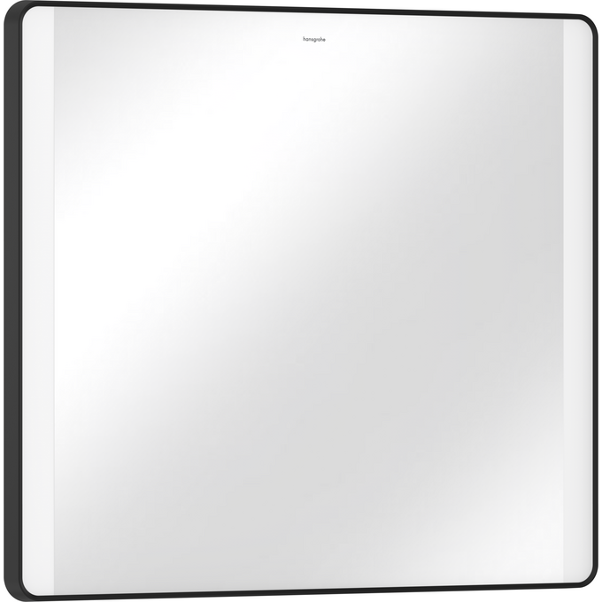 Зеркало для ванной комнаты Hansgrohe Xarita Lite Q Matt Black 54976670 (80x70 см, черное матовое, с LED-подсветкой, антизапотеванием и диммером), Доступные размеры: 80 x 70, Цвет производителя: черный матовый, фото 