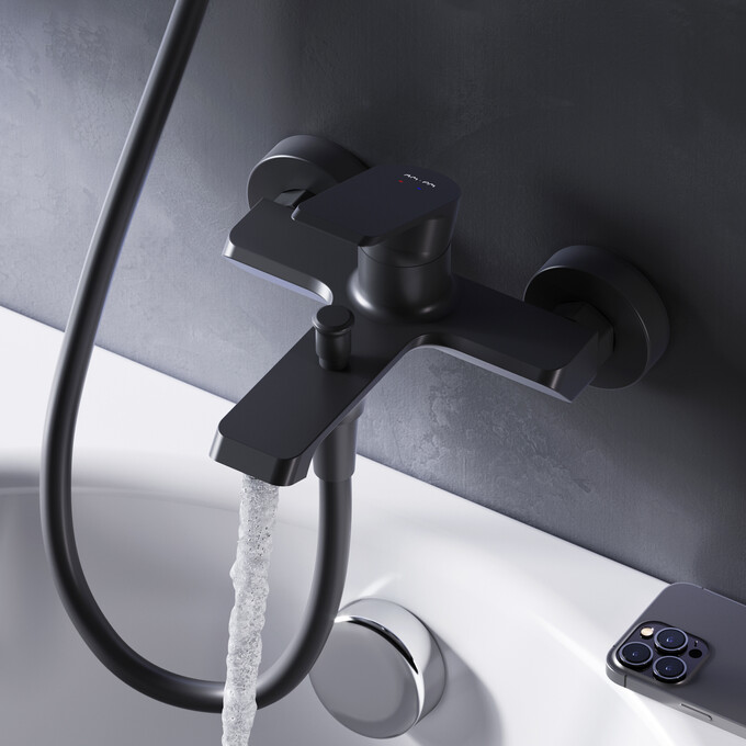 Смеситель для ванны Am.Pm Flash F9H10022 (черный матовый), Цвет производителя: черный матовый, фото 4